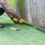 How To Install Synthetic Grass Next To Real Turf In San Diego?