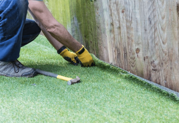 How To Install Synthetic Grass Next To Real Turf In San Diego?