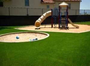 How To Install Playground Synthetic Turf Around Trees In San Diego?