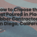 Best poured in place rubber contractors San Diego