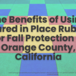 Fall protection poured in place rubber Orange County