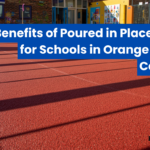 Poured in place rubber for schools Orange County