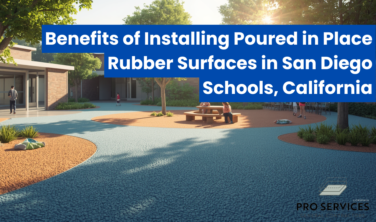 Poured in place rubber for schools San Diego