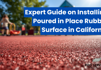 how to install poured in place rubber surface