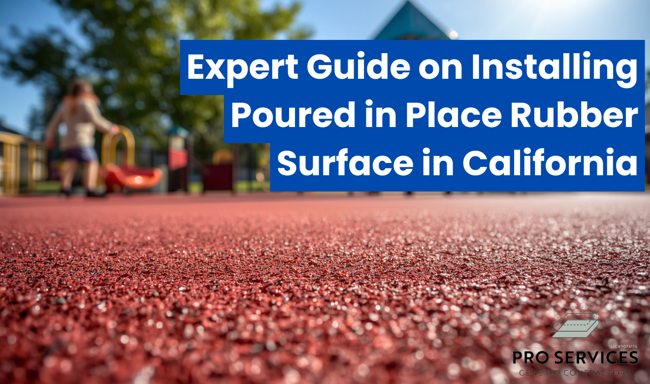 how to install poured in place rubber surface