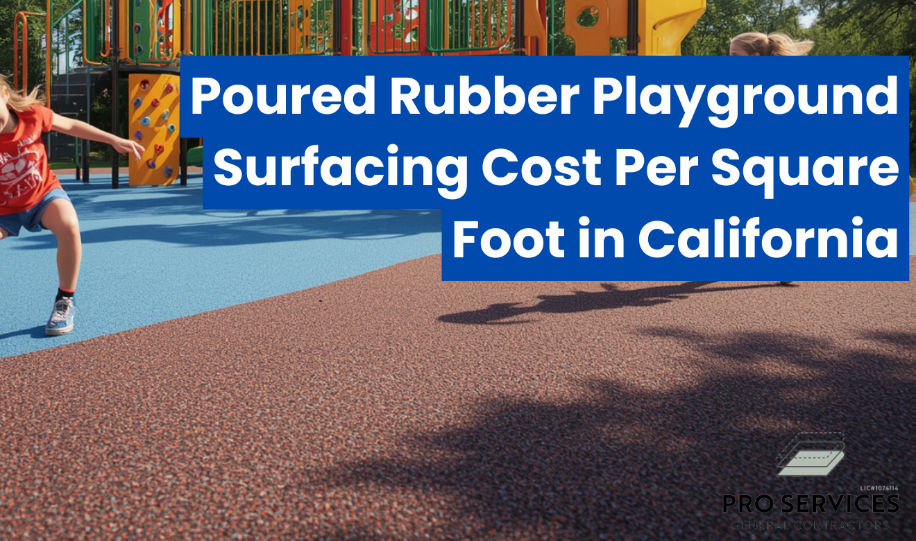 poured rubber playground surfacing cost per square foot