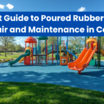poured rubber surface repair and maintenance