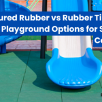 poured rubber vs rubber tiles for playground