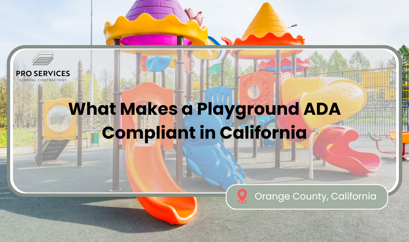what makes a playground ADA compliant